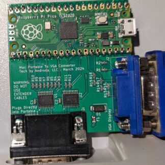 Macintosh Portable VGA Adapter, Top Down View