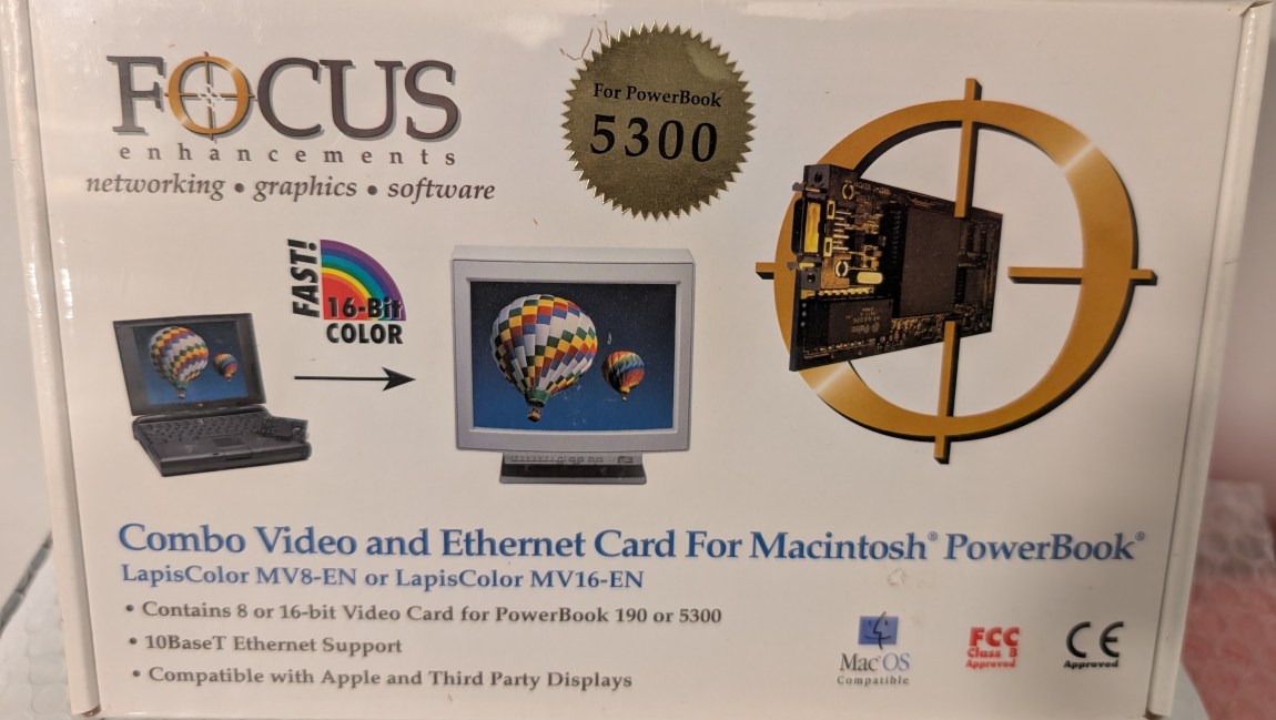 Focus Enhancements LapisColor MV16 With Ethernet For Powerbook
